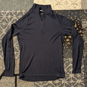 Navy Blue Quarter-Zip Pullover